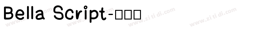 Bella Script字体转换